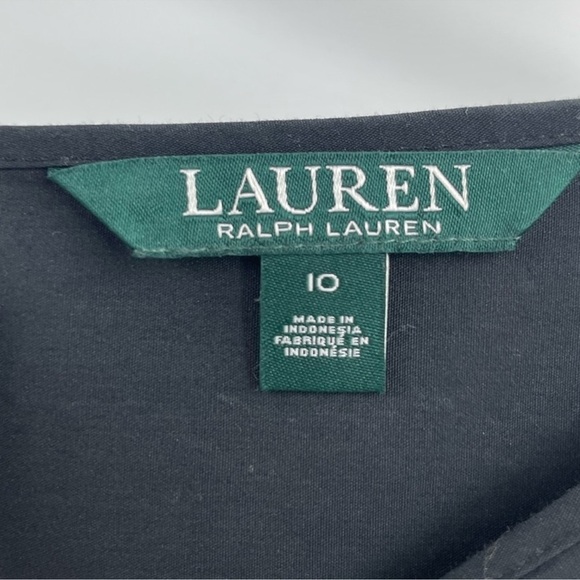 LAUREN RALPH LAUREN Womens Laser fit Bell Sleeves Cocktail Dress Size 10 Nwt - Picture 3 of 9